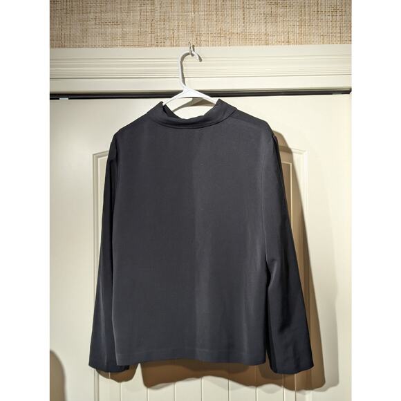 Vintage Briggs Black Button Front Unlined Jacket Womens Size L - Picture 5 of 6